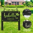 thumbnail image 5 of Personalized Metal Graduation Yard Sign, Custom Name Graduation Sign, Grad Yard Signs Class of 2025, Custom Signs Outdoor Metal, Grad Lawn Signs with Stakes, Outdoor Graduation Party Decor(10inches), 5 of 9