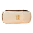 thumbnail image 1 of CNKOO 1 Pcs Zipper Closure Pencil Case with Inner Net Bag Canvas Color Matching Large Capacity Canvas Stationery Box School Supplies, 1 of 10