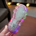 thumbnail image 4 of UTTOASFAY Toddler Shoes Toddler Baby Girls Boys Led Glow Breathable Shoes Kids Flying Knit Sequins Sneakers Red 2-2.5Year, 4 of 9