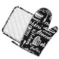 thumbnail image 2 of Kll Pasta Bacon Oven Gloves And Pot Holders Grill Gloves - Oven Gloves And Pot Holders, Non-Slip Cooking Gloves With Recycled Pads, 2 of 9