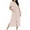 Beige, variant on Dasayo Women's Nightgowns Hospital Beige Zipper Short Sleeve Nightgowns Side Split Polka Dot Pajamas Women Sleepwear L