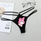 thumbnail image 3 of Bikini Sexy de Hello Kitty para mujer, bragas de cintura baja Y2K con dibujos animados de Anime Kuromi Melody, correa fina, triángulo calado, cintura baja, 3 of 5