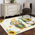 thumbnail image 3 of Summer Dwarfs Area Rugs 4x6 ft Yellow Sunflower Daisy Field Plant Farm Washable Rug Non Slip Indoor Carpet Absorbent Floor Mat for Living Room Bedroom Dining Room, 3 of 9