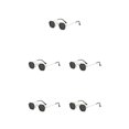 thumbnail image 3 of Jumpingount Gafas de sol Steampunk redondas pequeñas y elegantes para hombres y mujeres, estilo Retro de Metal Steam Punk, protección , dorado, Type2 NO2, 3 of 6