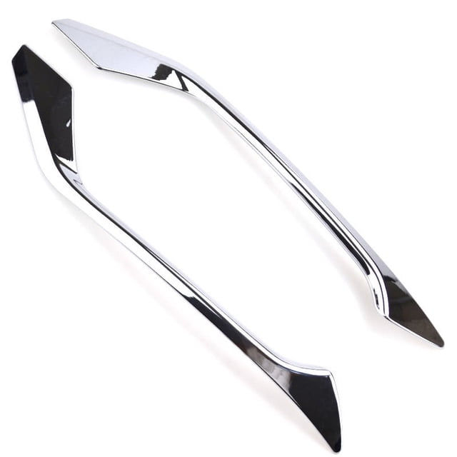 For -V Vezel 2016 2017 2018 Chrome Rear Fog Light Tail Lamp Eyebrow Cover Trim Protector Molding Bezel Frame Styling