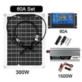 thumbnail image 1 of Kit de Sistema de energía solar ACTIVE 300W Panel solar con controlador 10-60a Inversor solar, 1 of 4