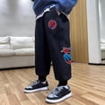 thumbnail image 3 of Pantalones deportivos lindos para niños con animación periférica de Marvel Spider-Man, pantalones deportivos de polar geniales con personalidad creativa para niños, 3 of 6