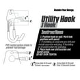 thumbnail image 5 of PeerBasics Wall Mount 3-inch Steel J-Hook Storage Organizer, 65 lbs. Weight Capacity, 5 of 8