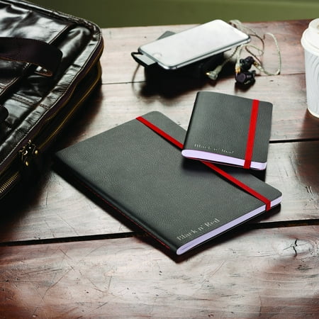 UPC: 0870875000005 | Black n  Red‭ A5 Soft Cover Business Journal  Stitched  71 Sheets  8 1/4  x 5 3/4   Black‬‬‬‬‬
