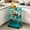 Blue, variant on Rolling Side Table With Wheels, Narrow Storage Cart For Bedroom Living Room Bathroom, Mobile Bedside Nightstand Organizer Shelf