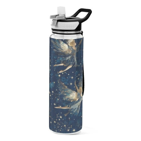 BZSMCE Sport Bottle Celestial Fairy Whirl Outdoor sports Water Bottle Size: 10.4x3in