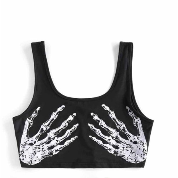 Camisola sexy sin costuras para mujer con tirantes finos acolchados