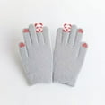 thumbnail image 4 of Cute Panda Winter Knitted For Touchscreen Riding Five Finger Thermal Mittens Windproof Cold Weather, 4 of 4