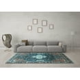 thumbnail image 3 of Ahgly Company Indoor Round Persian Light Blue Traditional Area Rugs, 6' Round, 3 of 4