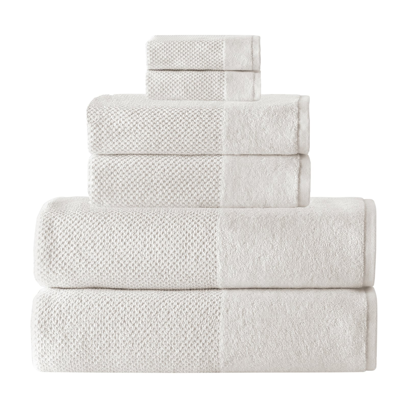 Enchante Home Incanto Towel Set 6 Piece Set, long staple Turkish
