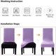 thumbnail image 5 of JM Funda deslizante para silla de 6 piezas Funda protectora para silla de algodón elástico elástico universal desmontable, adecuada para restaurantes, restaurantes, hoteles, banquetes y ceremonias ER, 5 of 5