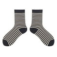thumbnail image 2 of MSJUHEG Crew Socks for Women,Frilly Socks Women,Tube Socks Women,Retro Socks,Striped Socks Women,To Keep Warm Sock Stripe Lightweight Cotton Athletic Socks A One Size, 2 of 4