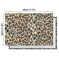 thumbnail image 6 of Cheetah Print Table Mats Set of 4, Heat Resistant Flax Linen Wrinkle Free Placemats, Vintage Animal Pattern for Bold Dining Table or Jungle Kitchen Decor, 6 of 6
