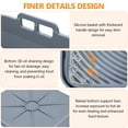 thumbnail image 4 of LIZEVINC Silicone Air Fryer Liners, Foldable & Thickened with Handles, 3-Pack 8.2"x3.5" Extra Deep Reusable Baskets with Oil Brush, Non-Stick 8inch Air Fryer Accessories, Gray, 4 of 11