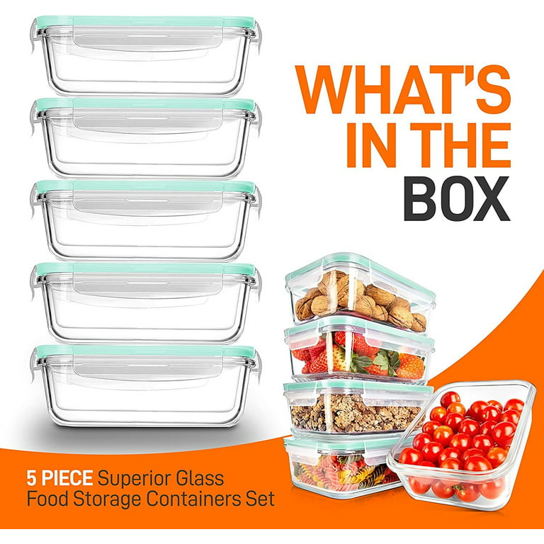 OXO Prep & Go 10-Piece Leakproof Food Storage Containers Set +