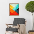 thumbnail image 2 of Striking Modern Abstract Bright Bold Colour Blocks Painting Art Print Framed Poster Wall Decor 12x16 inch, 2 of 5