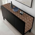 thumbnail image 5 of Brown Geometric Abstract Table Runner 72 Inches Long, Contemporary Modern Art Kitchen Coffee Dining Table Decoration for Home Party Birthday Wedding Home Decor 18x72 Inches, 5 of 8