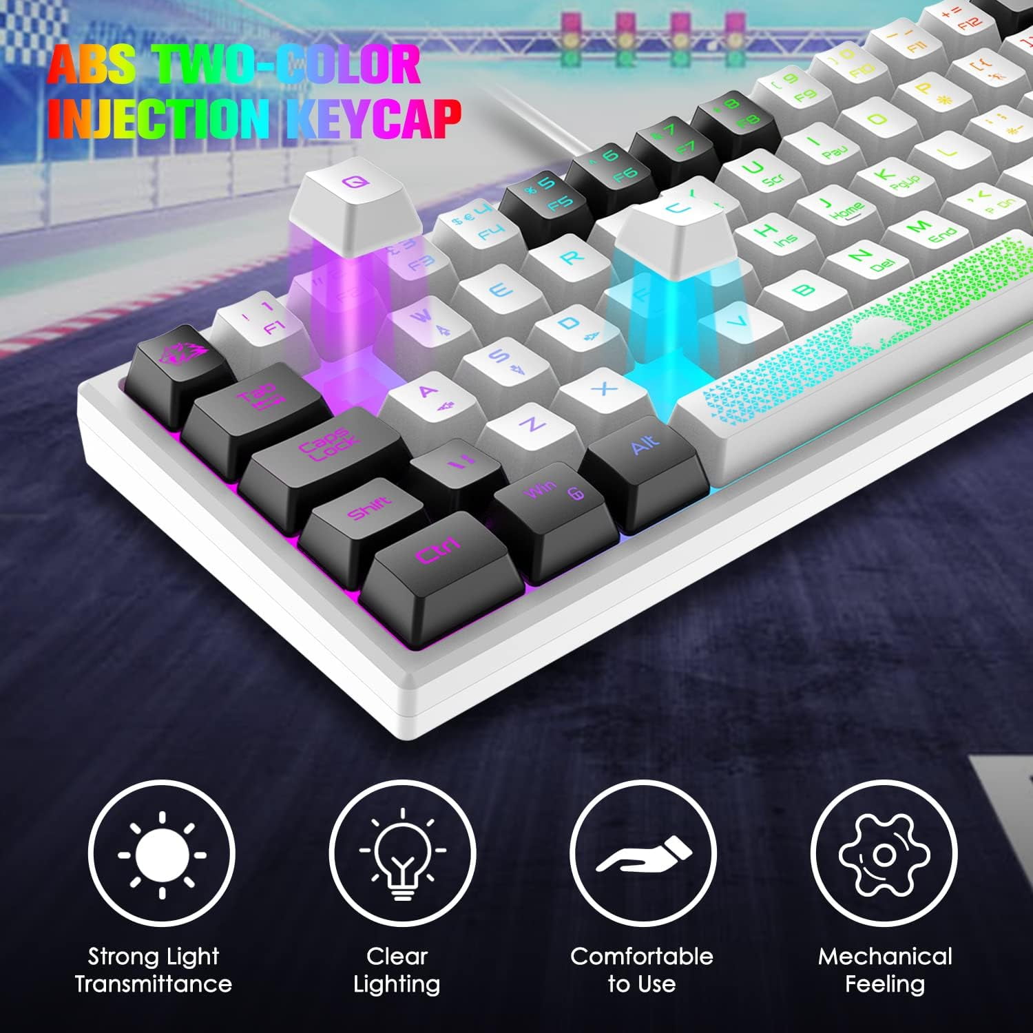 ZIYOU LANG K61 60% Percent Gaming Keyboard Compact RGB Chroma