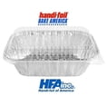 thumbnail image 5 of Handi-Foil 1 lb. Aluminum Mini-Loaf/Bread Baking Pan w/Clear Low Dome Lid 100/Pk (Pack of 100), 5 of 7