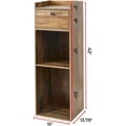 thumbnail image 1 of DormCo Yak About It Extra Tall Bookcase Table - Rustic, 1 of 5