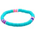 thumbnail image 1 of Disc Bead Bracelet Stackable Rainbow Heishi Bead Bracelet Summer Beach Bracelet, 1 of 8