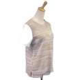thumbnail image 4 of Lush Lightweight Short Sleeve Knit With Open Stitch Top Faux Leather Sleeves, 4 of 5
