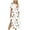 K2-Multicolor Dress, variant on Summer Lightweight Maxi Dress for Women Short Sleeve Crew Neck Loose Tropical Dresses Leaf Print Side Split Black Dress with Pockets ,Size S-2XL