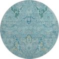 thumbnail image 2 of Addison Rugs Mayfield Premium Machine Washable Transitional Modern Blue Round Rug, 8' x 8', 2 of 6