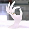 thumbnail image 2 of Namzi Desktop Decor OK Gesture Design Mannequin Hand Bracelet Ring Watch Display Stand Jewelry Holder Prop Ornament - Pink, 2 of 3
