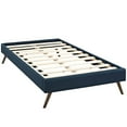 thumbnail image 4 of Modway Loryn Twin Polyester Fabric Bed Frame with Round Splayed Legs in Azure, 4 of 6