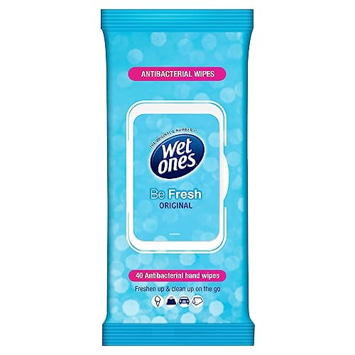 Wet Ones Original Hand Wipes with Lid, 40 Count Pack