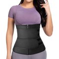 thumbnail image 1 of Entrenador de cintura para mujer, ejercicio de sauna largo, cinturón doble, ropa moldeadora de cuerpo, protección de cintura deportiva, 1 of 5