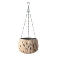 thumbnail image 1 of EIMELI Hanging Planters  Platics Flowerpot For Plants Indoor With Iron Chain  Rattan Hanging Basket, 1 of 14