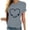 Gray, variant on Fesfesfes Tshirts Shirts for Women Girls Plus Size Sunflower Print Tees Short Sleeve T Shirt Blouse Tops Workout Shirts M(US:6)