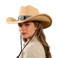 thumbnail image 4 of Chapeau de Cowboy Western Classique pour Extérieur Maison Loisirs Accessoire de Robe à la Mode, 4 of 5
