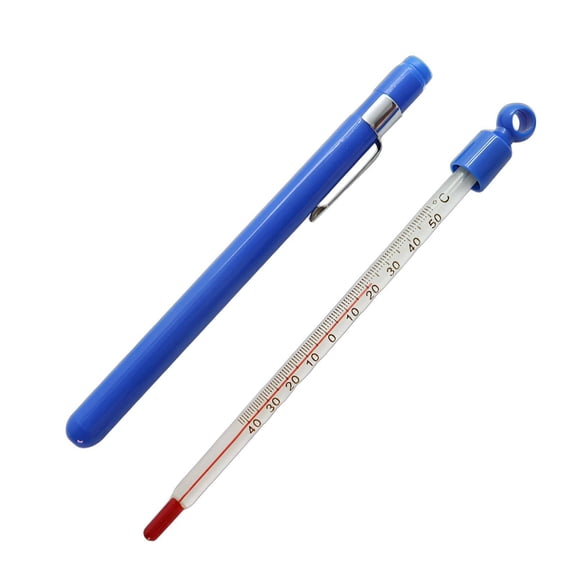 ELDORIX Thermometer for Adults,Precise Measurement Temperature Thermometer,Glass Tube Infrared Thermometer,Blue