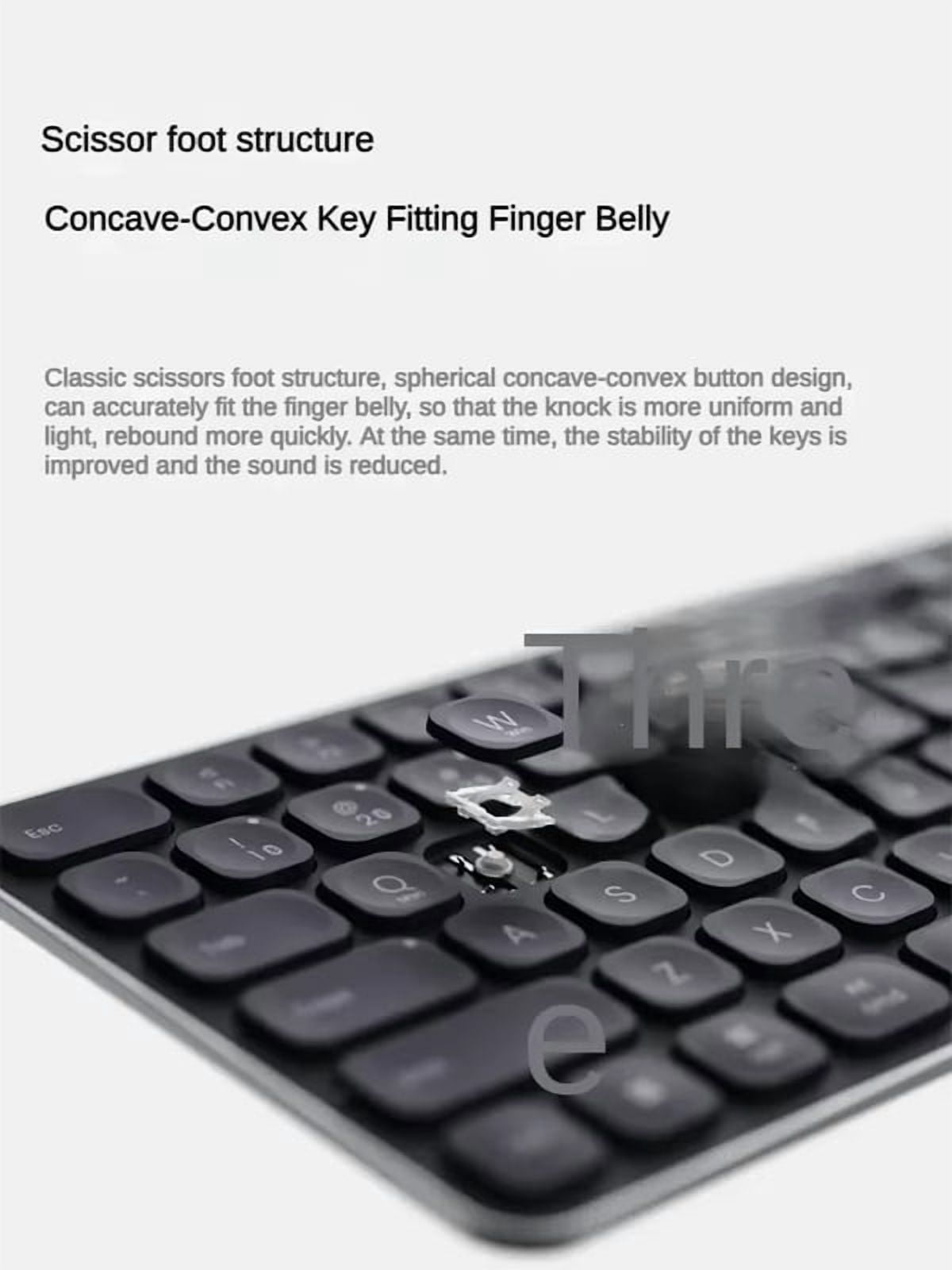 Rapoo E9000G Keyboard Wireless Bluetooth Ultra-thin Body 78-key Compact Layout Pc Portable Business Office Keyboard Win Mac