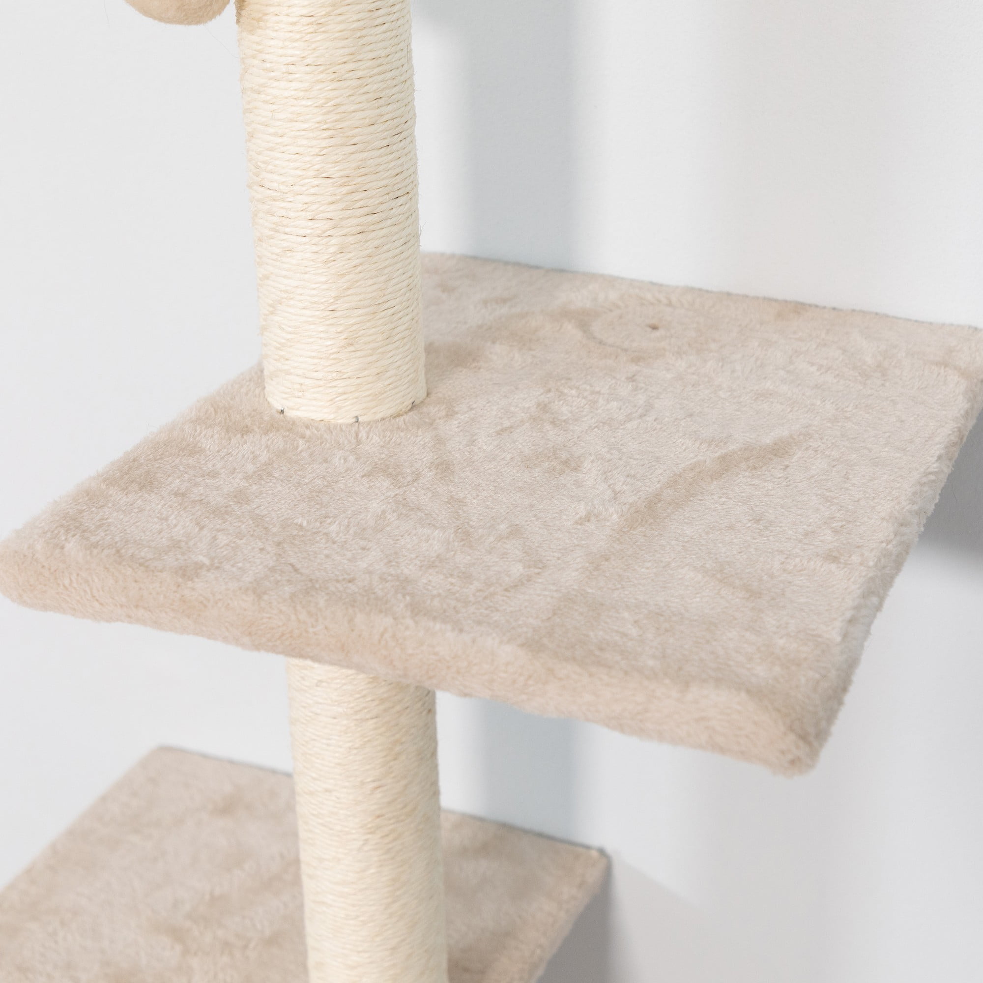 resenkos Cat Wall Shelves and Perches Set for 6, Cat Tree House for Indoor Cats, Modern Furniture for Cat Sleeping Playing Lounging Climbing Cat Condos, Beige