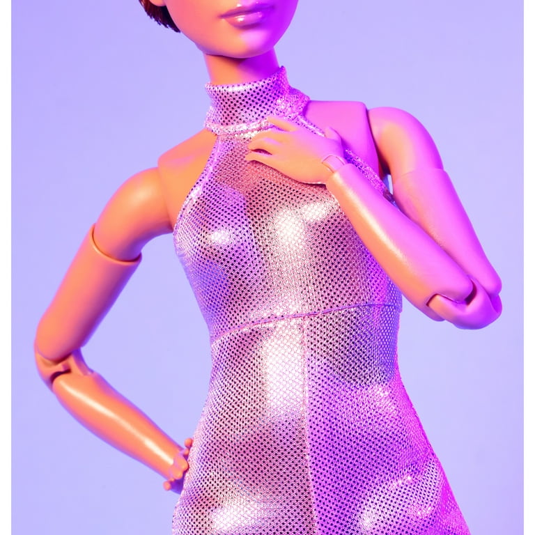Barbie Looks No. 22 Collectible Doll with Pixie Cut and Sequined Y2K  Jumpsuit