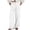 White, variant on KLHDSF Women's Wide Leg Jeans High Waisted Stretchy Jeans Straight Leg Loose Fit Zimbaplatinum Ankle Denim Pants Black L