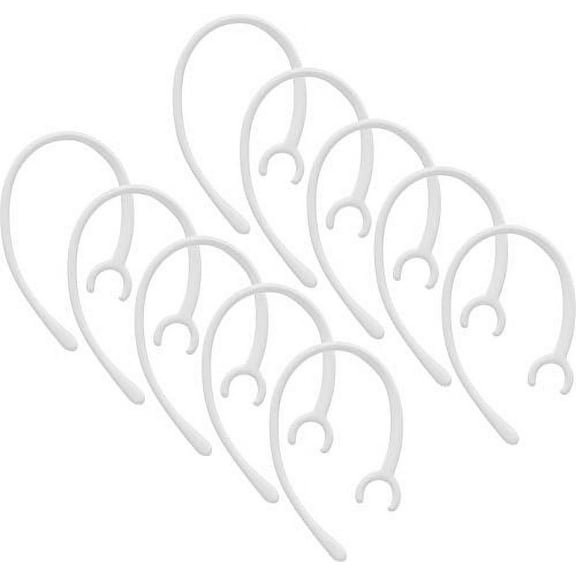 Replacement Ear Hooks Bluetooth Headset Headphones 10PC Earhooks Fit for M155 M165 M1100 M100 M55 M28 M25 Voyager Edge Headpiece (6mm) (Clear)