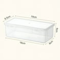 thumbnail image 7 of LAMIRO Picture Storage Box Container Embellishment Keeper Office Supplies Photo Box Clear Cases Keeper for Photos Scrapbook Postcard 660ml, 7 of 7