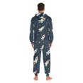 thumbnail image 4 of FORMRS Onesies Pajama for Adults Unisex Hoodie Winter Jumpsuit One Piece Sleepwear, Sizes S-2XL, Rocket Pattern, 4 of 7