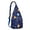 Blue-17, variant on Galaxy Print Sling Bag&nbsp;- Starry Night Sky Pattern Crossbody Backpack for Space Geeks, Water-Resistant Shoulder Pack (Celestial Design, Lightweight & Durable)