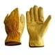 thumbnail image 1 of Guantes de trabajo de jardín Sunnimix Anti-corte Cuero de vaca L borde de café, 1 of 6